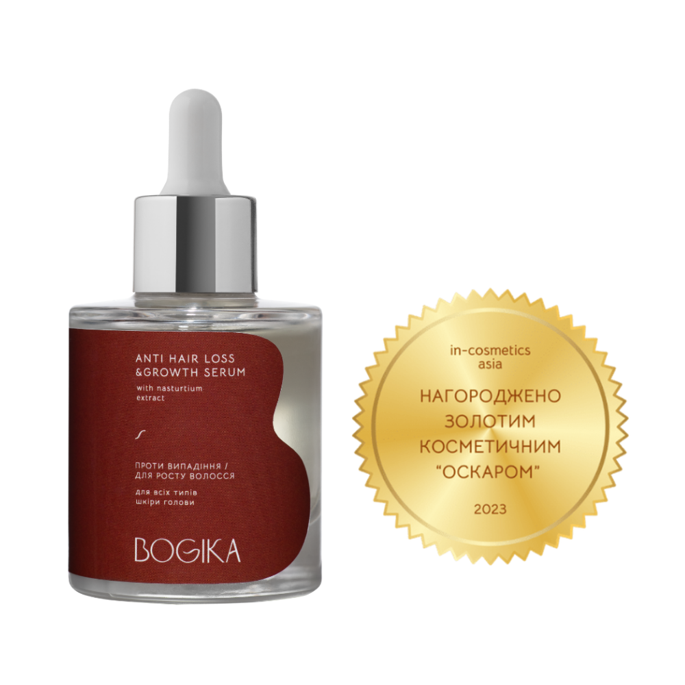 ANTI HAIR LOSS & GROWTH SERUM with nasturtium extract сироватка для росту та проти випадіння волосся